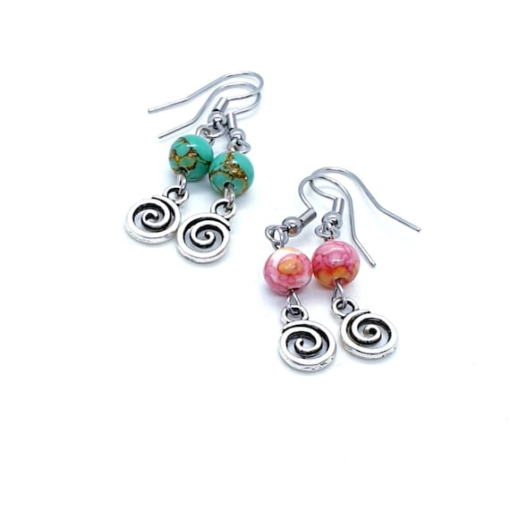 Swirl Earrings / Vertigo Earrings / Infinity Earrings