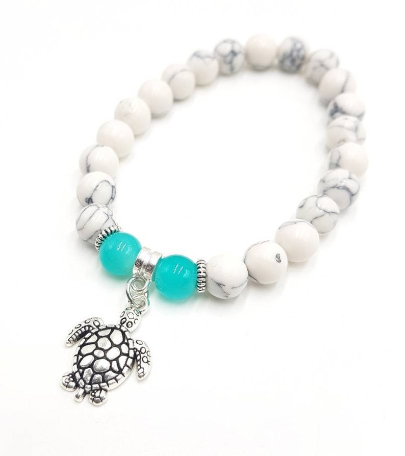 Turtle Bracelet Charm Bracelet Gemstone Bracelets