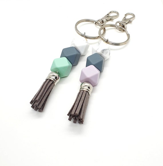 Tassel Keychain / Silicone Key Ring / Bag Charm