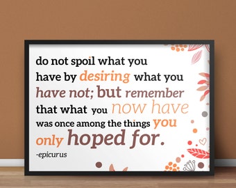 8.5x11 Digital Print / Desire / Hope / Inspirational Quote / Motivational Gift Print / College Decor / Home Decor