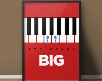 8.5x11 Digital Download / Big / Minimalist Movie Poster Art