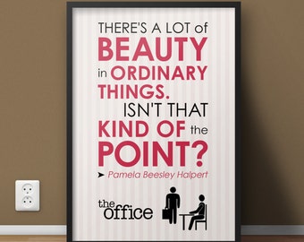 5x7 Digital Print / The Office / Pam Beesley / Quote Finale / College Decor