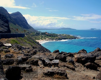 Waimanolo Ocean Vista, Hawaii Shore.