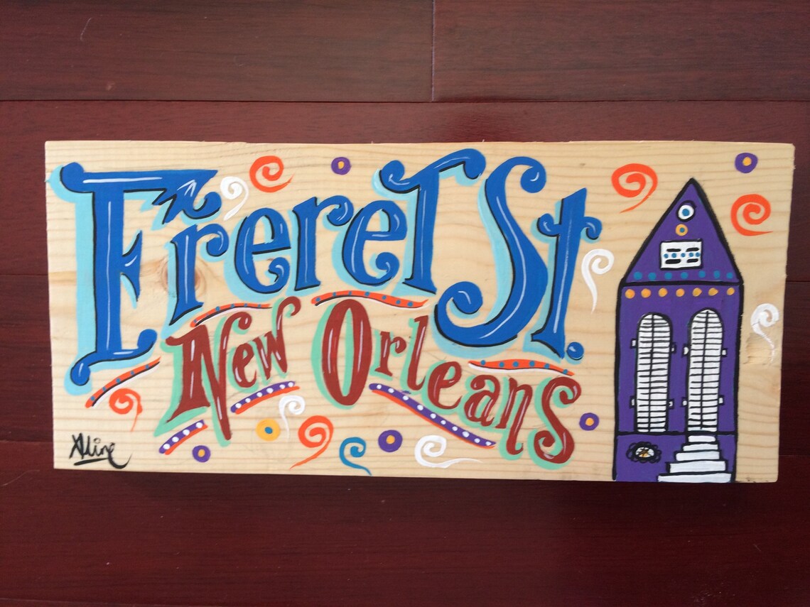 New Orleans art Nola wood sign new orleans wall art new Etsy