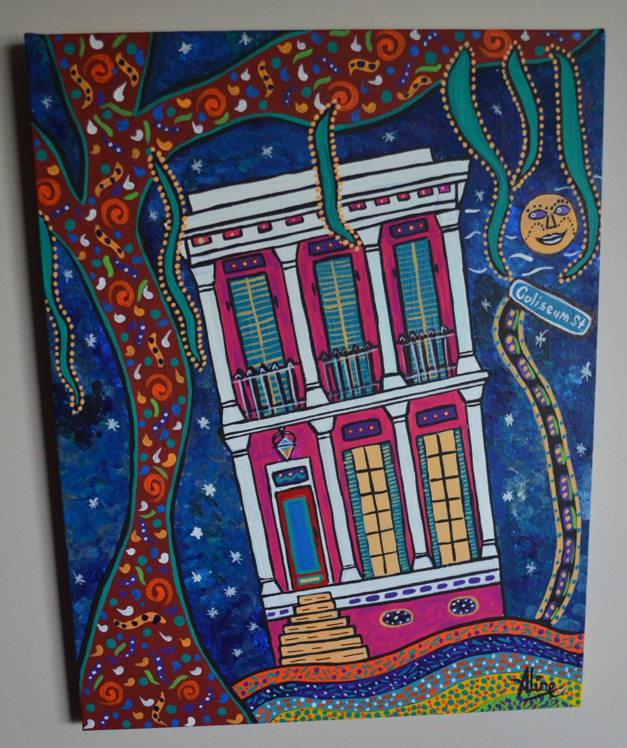 New Orleans Folk Art New Orleans original Art New Orleans Etsy