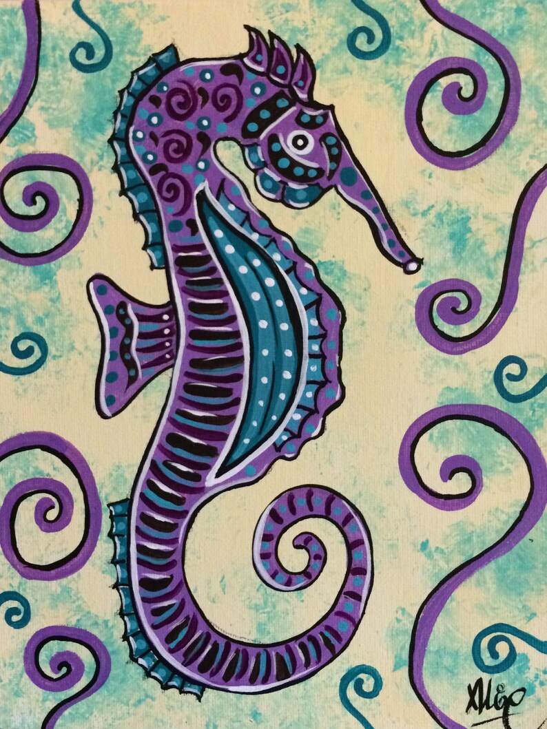 Seahorse Wall Decor Baby Shower Gift Beach Wall Art Nursery Etsy