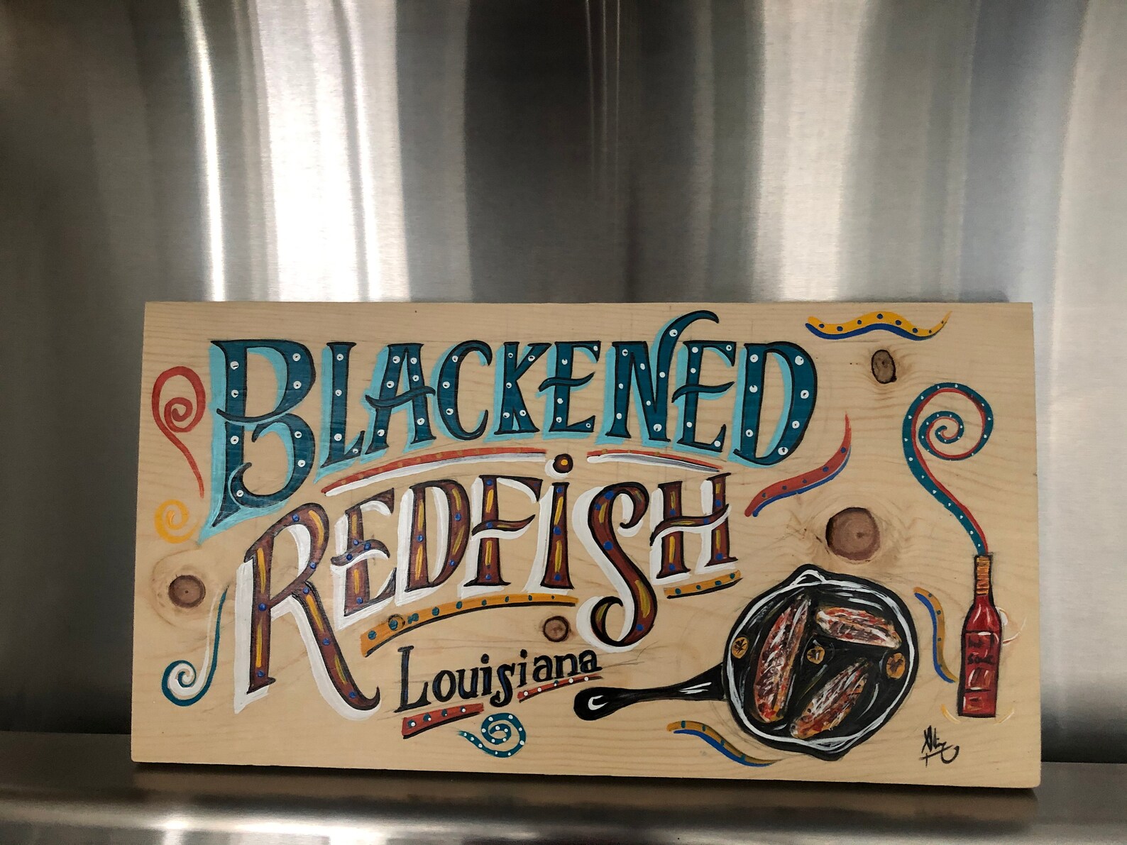 New Orleans Wood Sign Original Painting Folk Art Jazz Fest Etsy