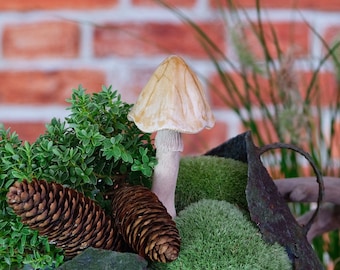 Champignon, décor d'automne, champignon en céramique, figurine, décoration en céramique