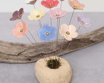 Base decorativa in pietra, base per scultura per fioriere, base in mattoni naturali, pietra decorativa