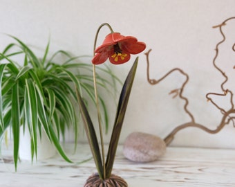 Blume, Blumenskulptur, Blüten aus Keramik