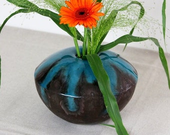 Vase with lid ceramic, handmade