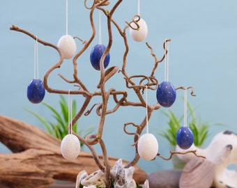 Easter eggs, ceramics, handmade, 8 pieces