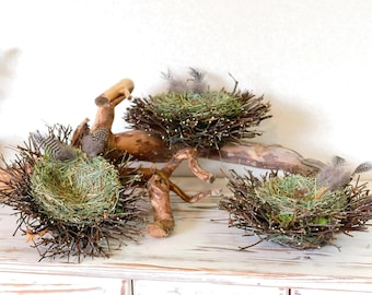 Nid de Pâques, nid, nid d'oiseau, décoration de Pâques, fait main