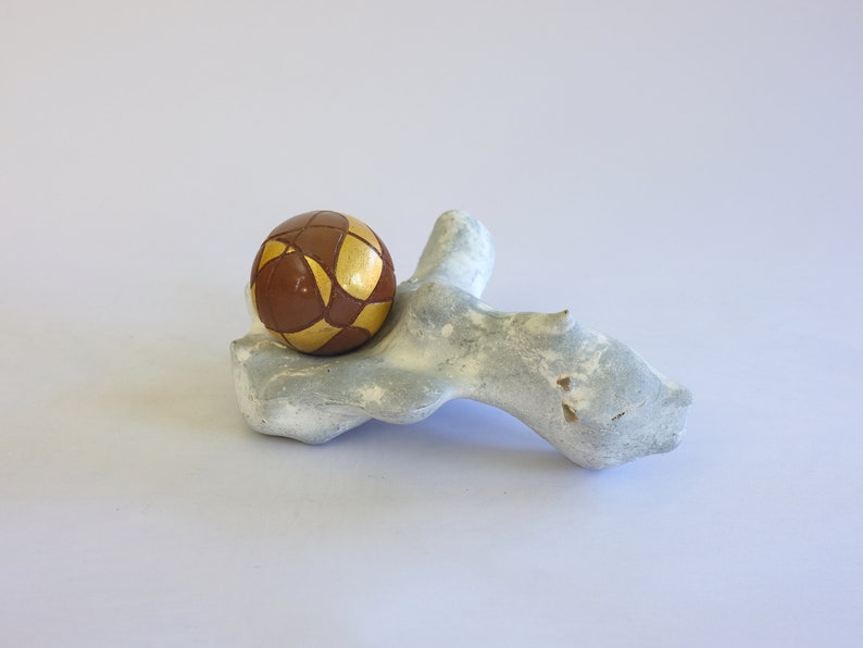 Plastic, Sculpture, rattle ball on Flint image 1