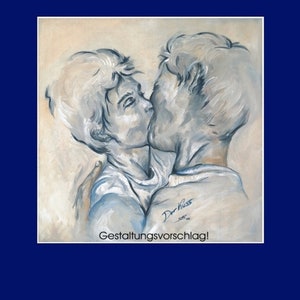 Art Print The Kiss KD8 image 3