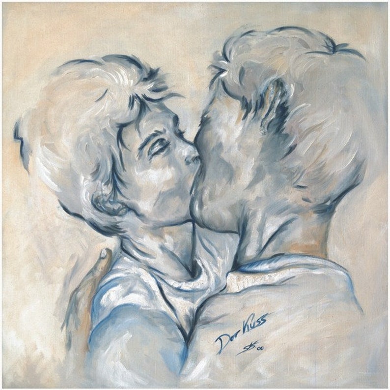 Stampa d'arte Il bacio KD8 immagine 2