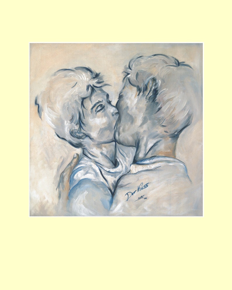 Art Print The Kiss KD8 image 1