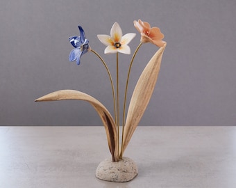 Varias bases de escultura, base de piedra natural, base de escultura de flores y madera flotante, soporte de objetos, soporte de escultura
