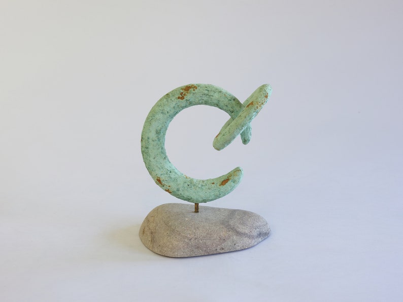 Sculpture, abstract ceramic figurine image 5