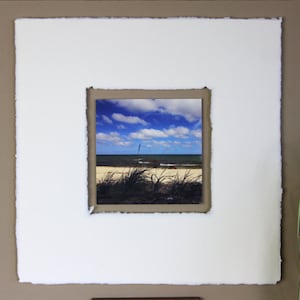 Foto, immagine, collage, "spiaggia" 35 x 35 cm
