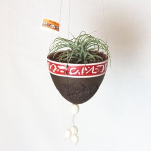 Hanging Basket, Wind light, shell made of ceramic