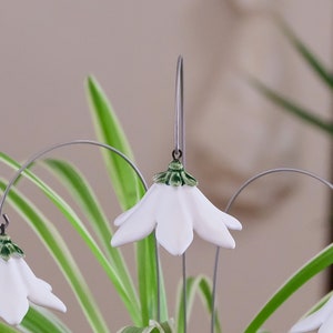 Flower, bellflower, ceramic, flower plug, white