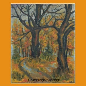 Stampa artistica &quot;Un paesaggio autunnale&quot; KD3