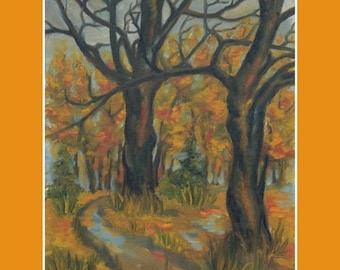 Kunstdruck "Eine Herbstlandschaft" KD3