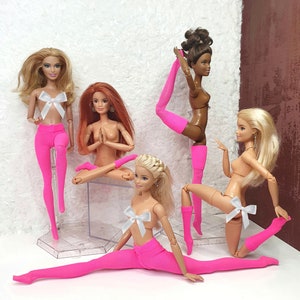 Neon Pink Doll Tights: 12&quot; BJD, Poppy Parker, Fashion Royalty