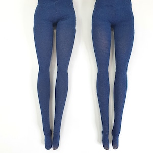 for 12-inch Dolls Scale Blue Tights  Nylon, Hosiery