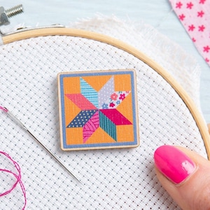Quiltblok magnetische naald minder - gereedschap voor borduren - kruissteekaccessoire - schattig ontwerp - cadeau voor quilters - naaihulpmiddel