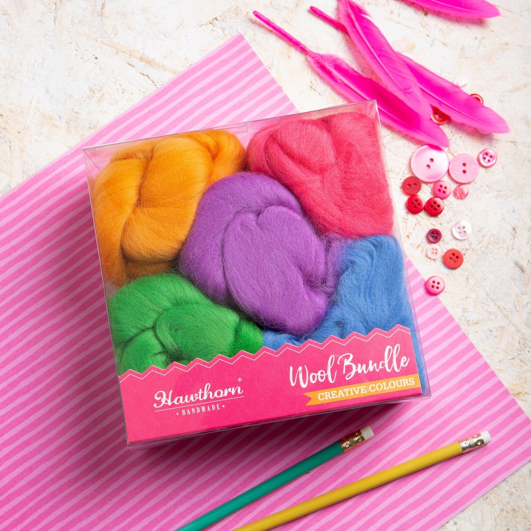 Meadow Wool Bundle for Weaving Weaving Yarn Weaving Supplies Wool for
