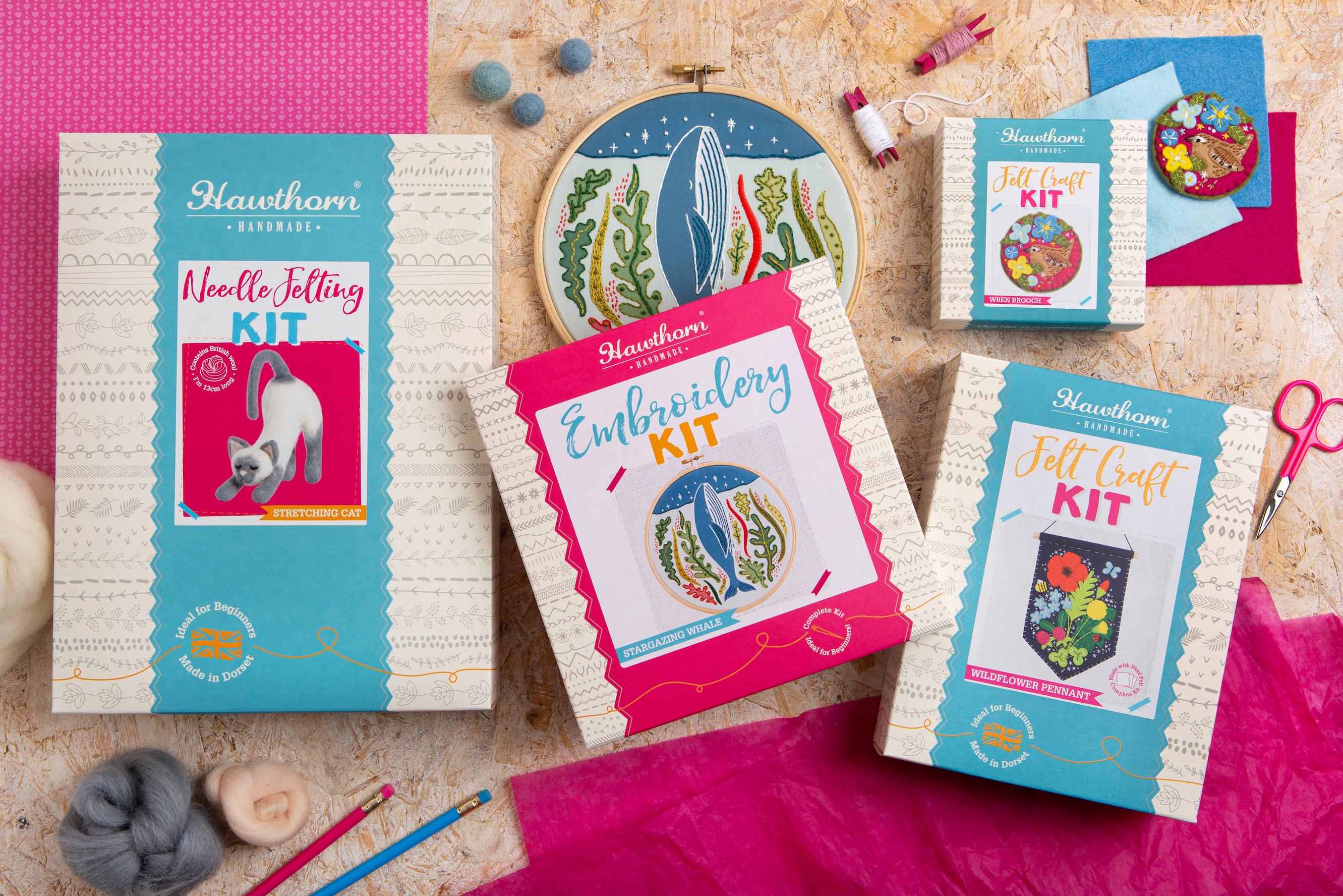 ユニコーン刺繍キット - 初心者向けDIYクラフトセット - 保育園