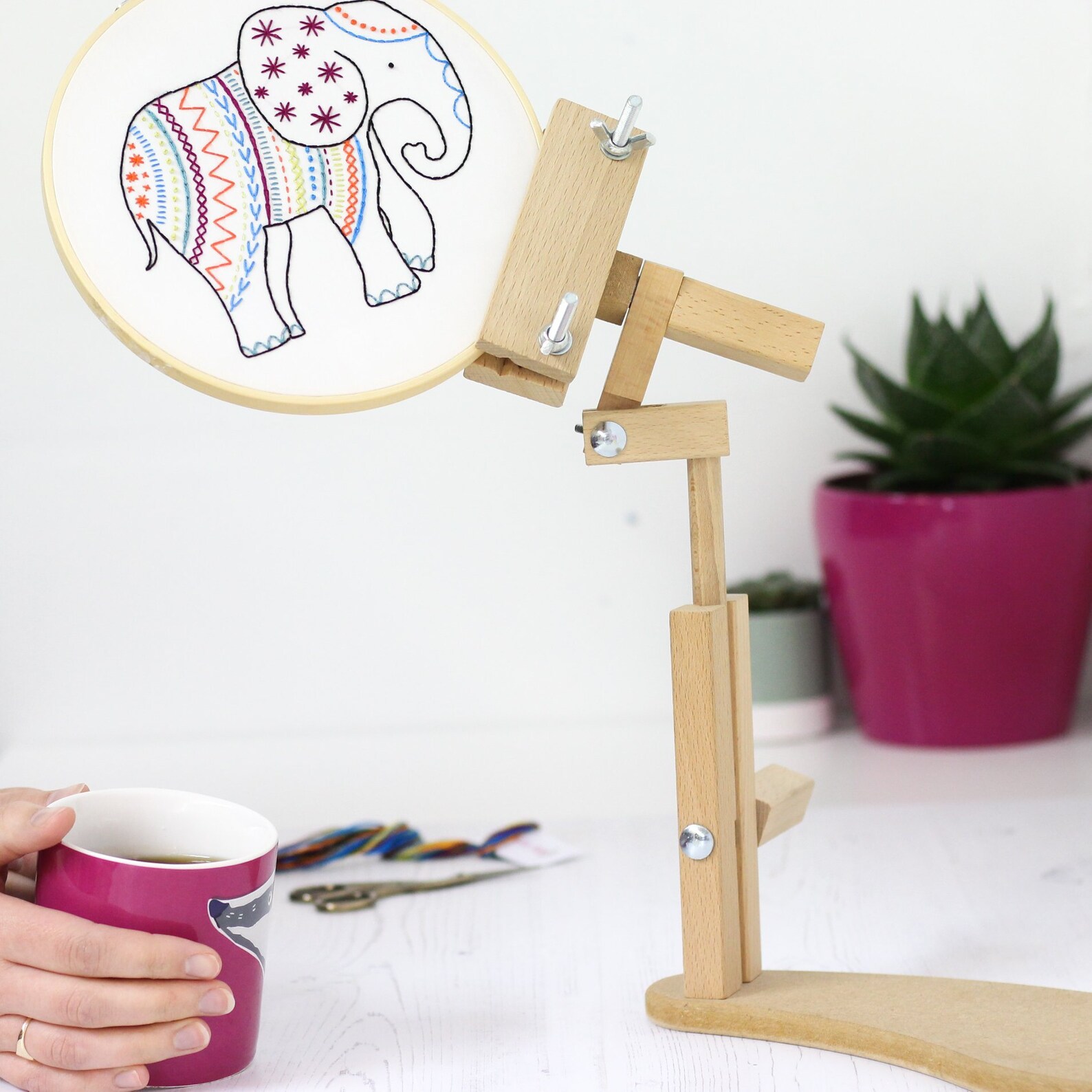 Embroidery Hoop Stand Embroidery Seat Stand Siton Etsy