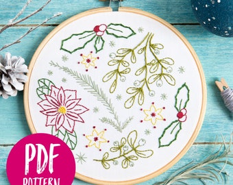 Winter Walk PDF Embroidery Pattern - Instant Download