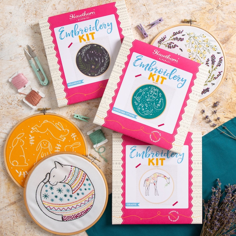 Bear Embroidery Kit Embroidery Kit for Beginners Embroidery Sampler Kit Easy Embroidery Kit Embroidered Bear Pattern Hoop Kit image 7