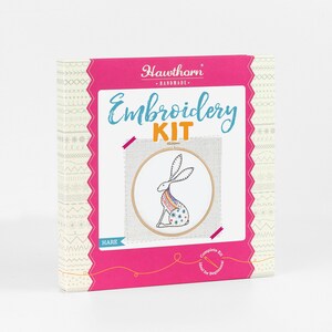 Hase Stickdatei : Anfänger 7 "/ 18 cm DIY Stitching Craft Set Bild 2