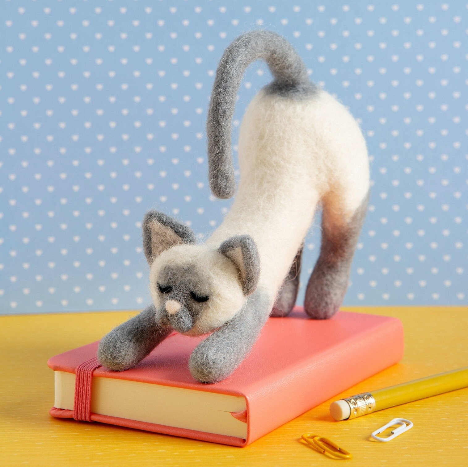 Simon's Cat KITTEN Needle Felt 100% BRITISH WOOL 