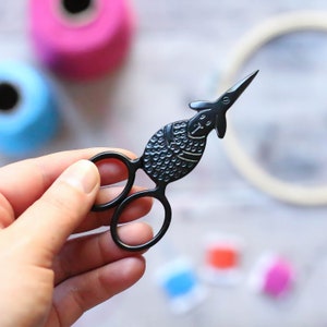 Black Sheep Embroidery Scissors  - Gift for Crafter - Sewing Tool - Stitching Gift - Cute Lamb