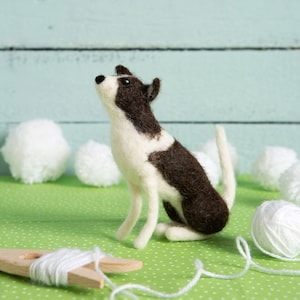 Border Collie Needle Felting Kit - Felting for Beginners - Learn to Needle Felt - British Wool Needle Felting Kit - Dog Needle Felting