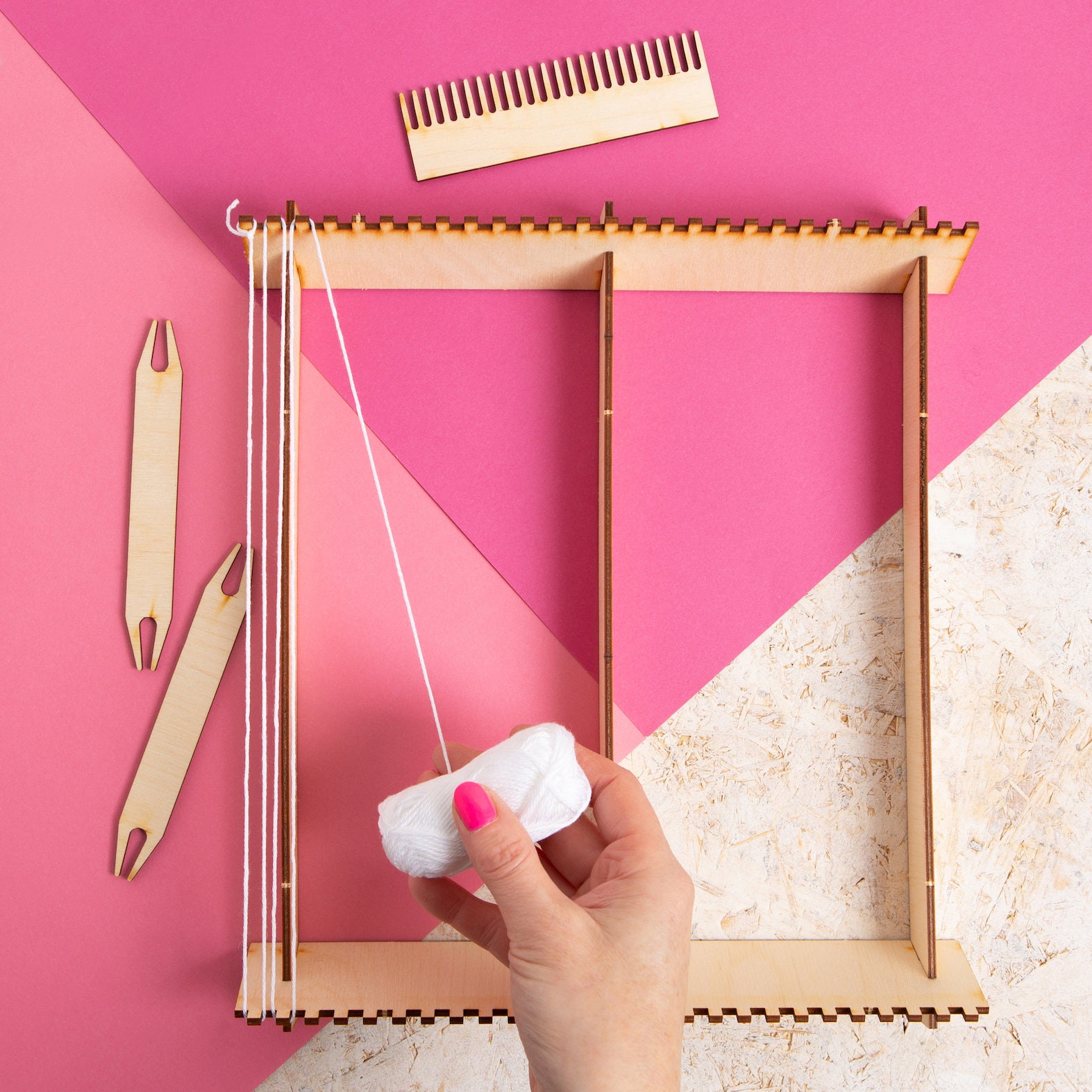 Popup Weaving Loom Beginner Weaving Loom Weaving Supplies Etsy UK