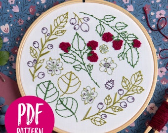 Blackthorn Bramble PDF Embroidery Pattern - Instant Download