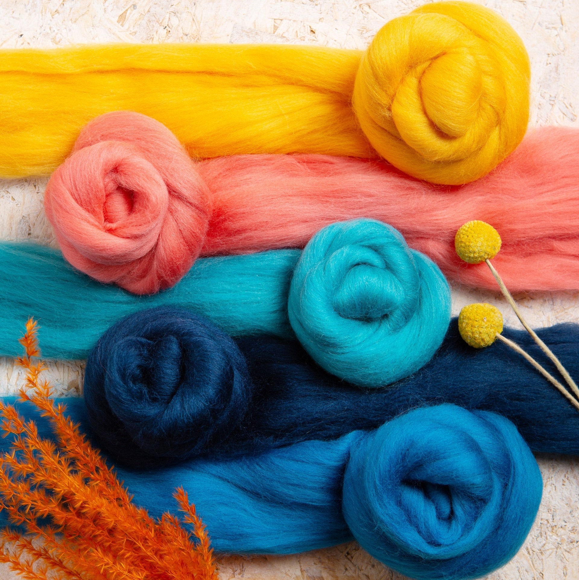 Ocean Wool Bundle for Weaving Weaving Yarn Weaving Etsy UK