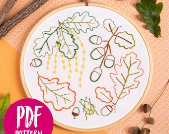 Ancient Oak PDF Embroidery Pattern - Instant Download