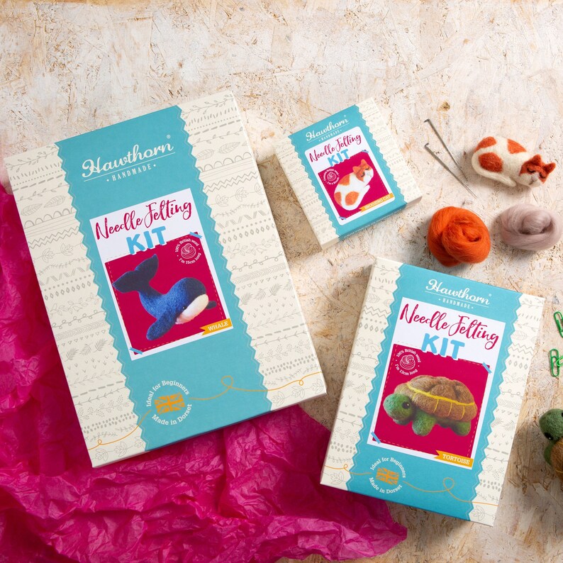 Kit D'initiation Au Feutrage à L'aiguille (Needle Felting) - Thème Poule/poussin, Pour Débutants
