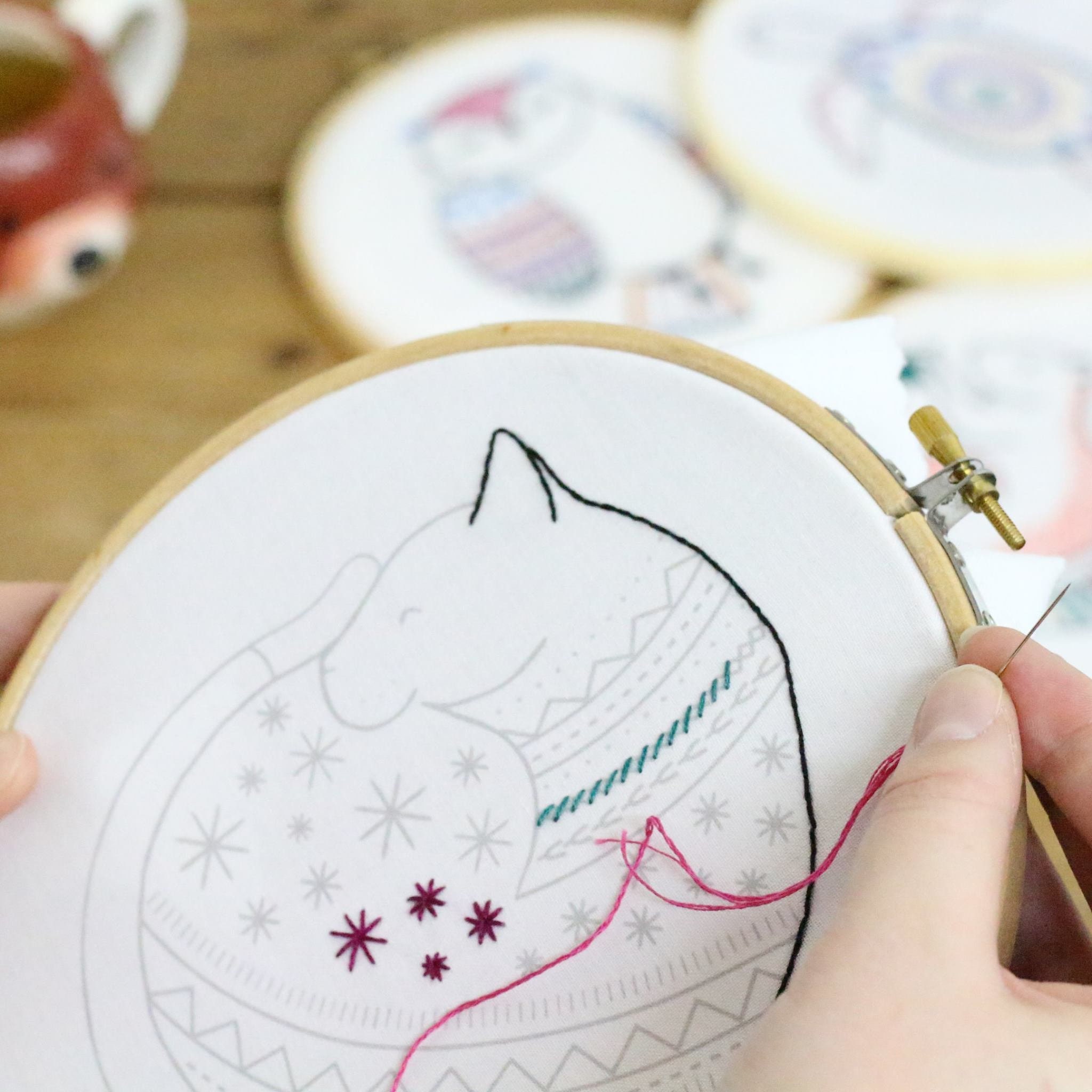 Cat Embroidery Kit – Craftship