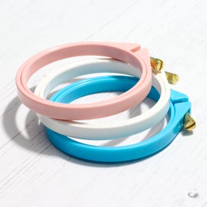 3 inch Mini Embroidery Hoop - 7.5cm Small Embroidery Ring - Elbesee Hoop - Brass Screw - Cross Stitch Frame