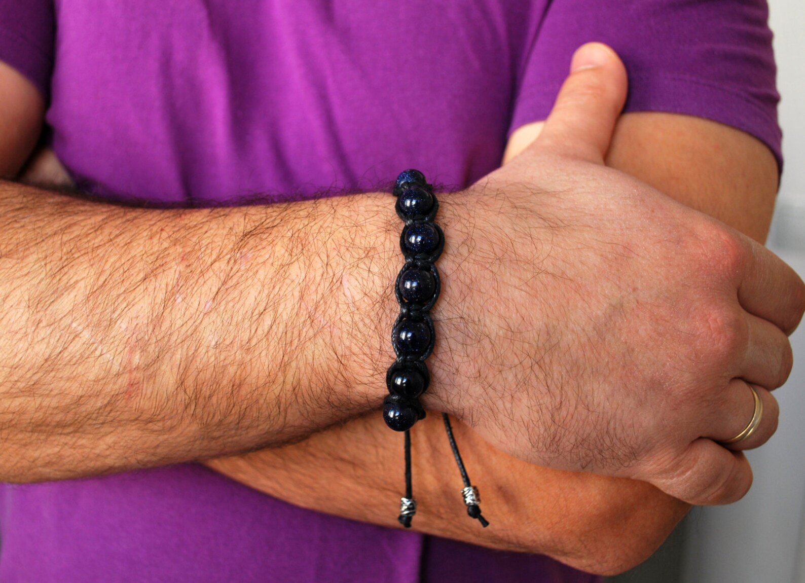 Mens bracelet Sunstone bracelet Beaded bracelet Gift for Etsy
