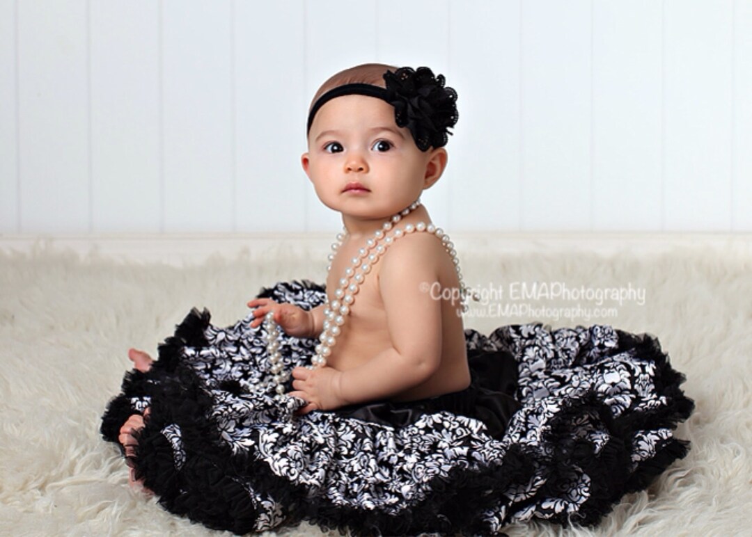 Black Headband, Black Flower Headband, Black Flower Girl Headband ...