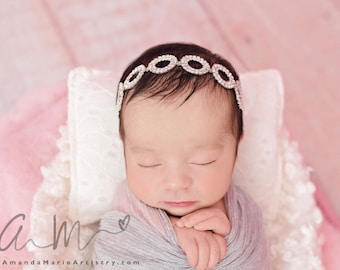 Rhinestone Baby Headband, Rhinestone Headband, Rhinestone birthday Headband, Rhinestone Flower Girl Headband, Bridal Headband, baby headband